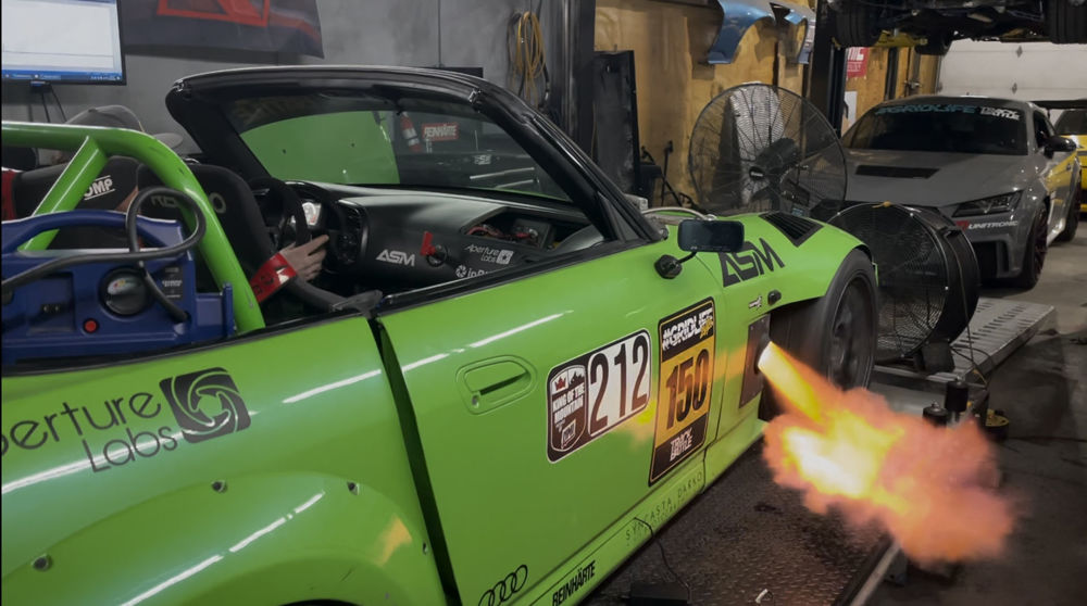 Dyno Exhaust Flame